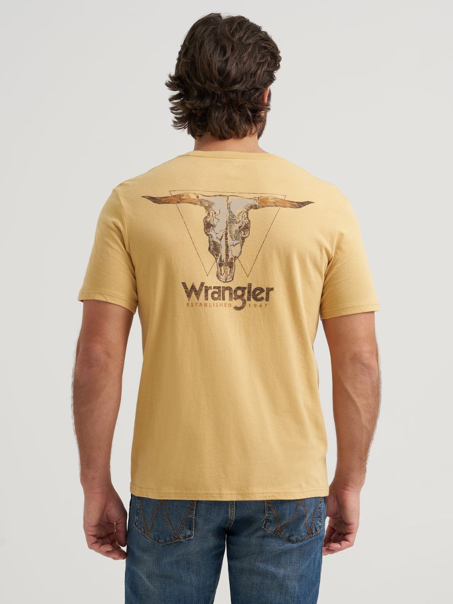 Wrangler Curry Heather Skull Tee