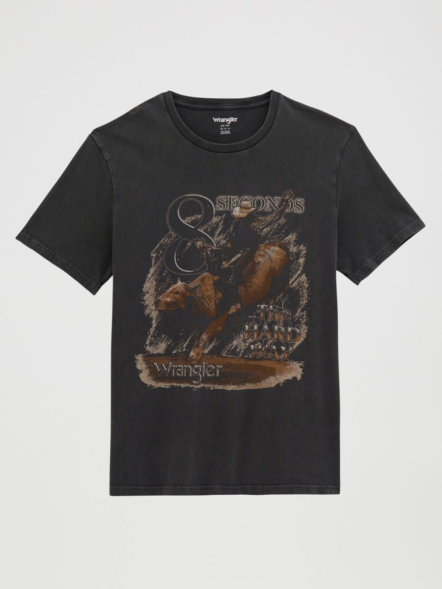 Wrangler Jet Black Bull Tee