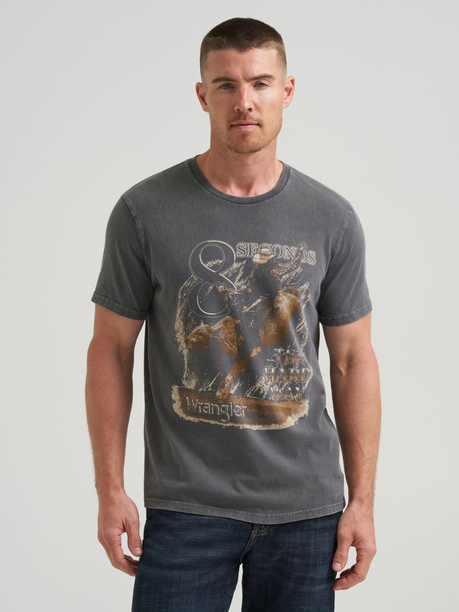 Wrangler Jet Black Bull Tee