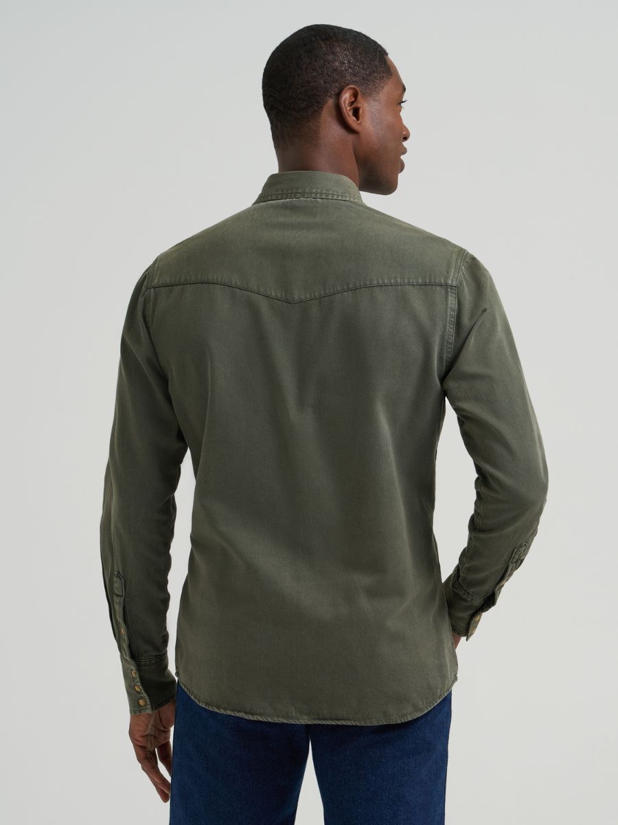 Wrangler Olive Denim Shirt