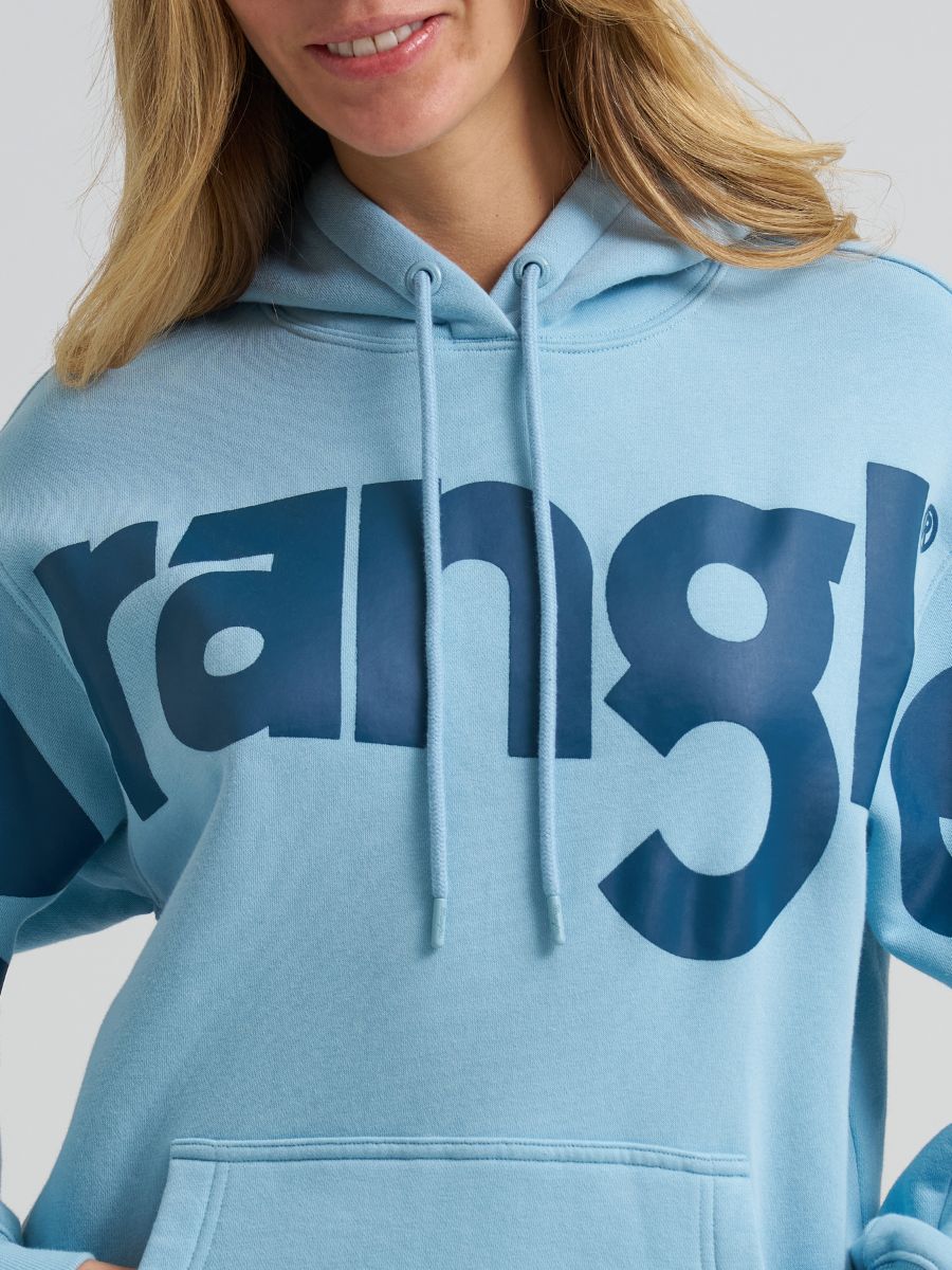 Wrangler Retro Western Vintage Blue Hoodie