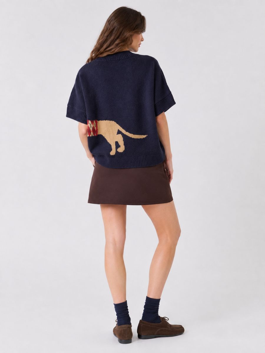 Dachshund Short Sleeve Sweater