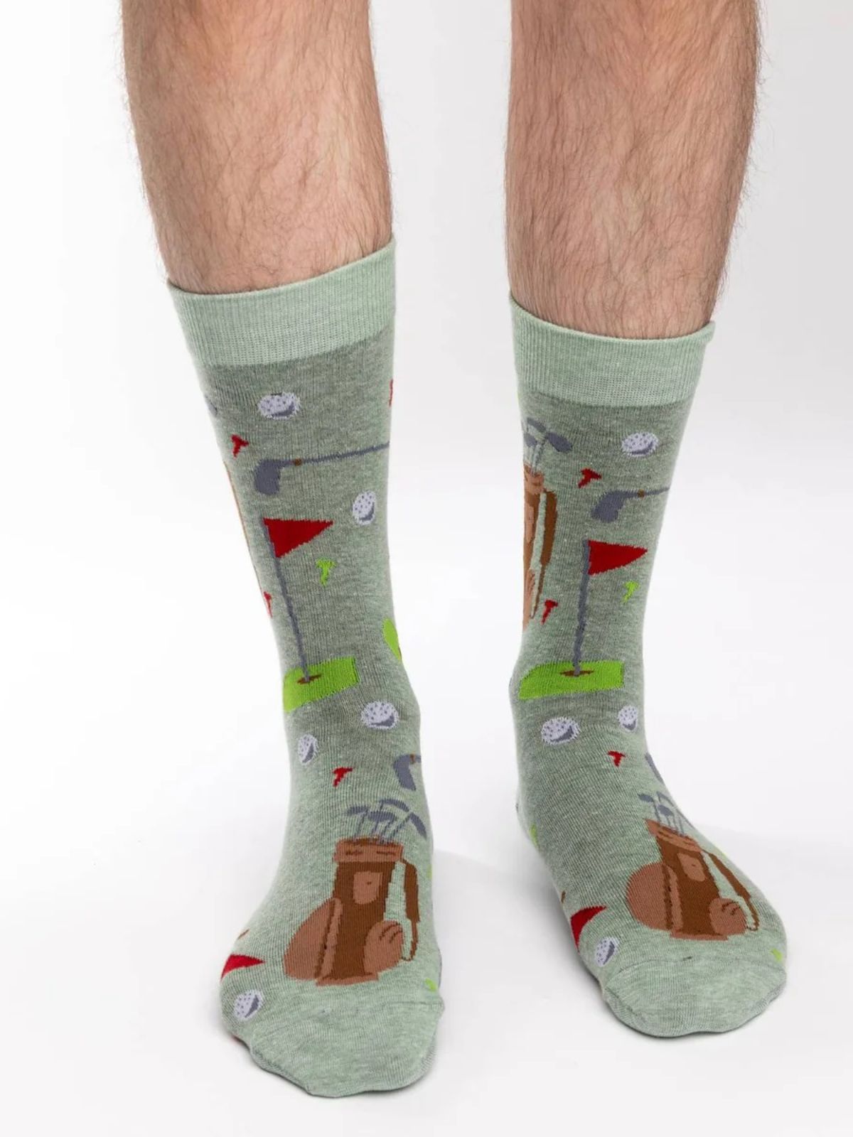 Golf Green Crew Socks