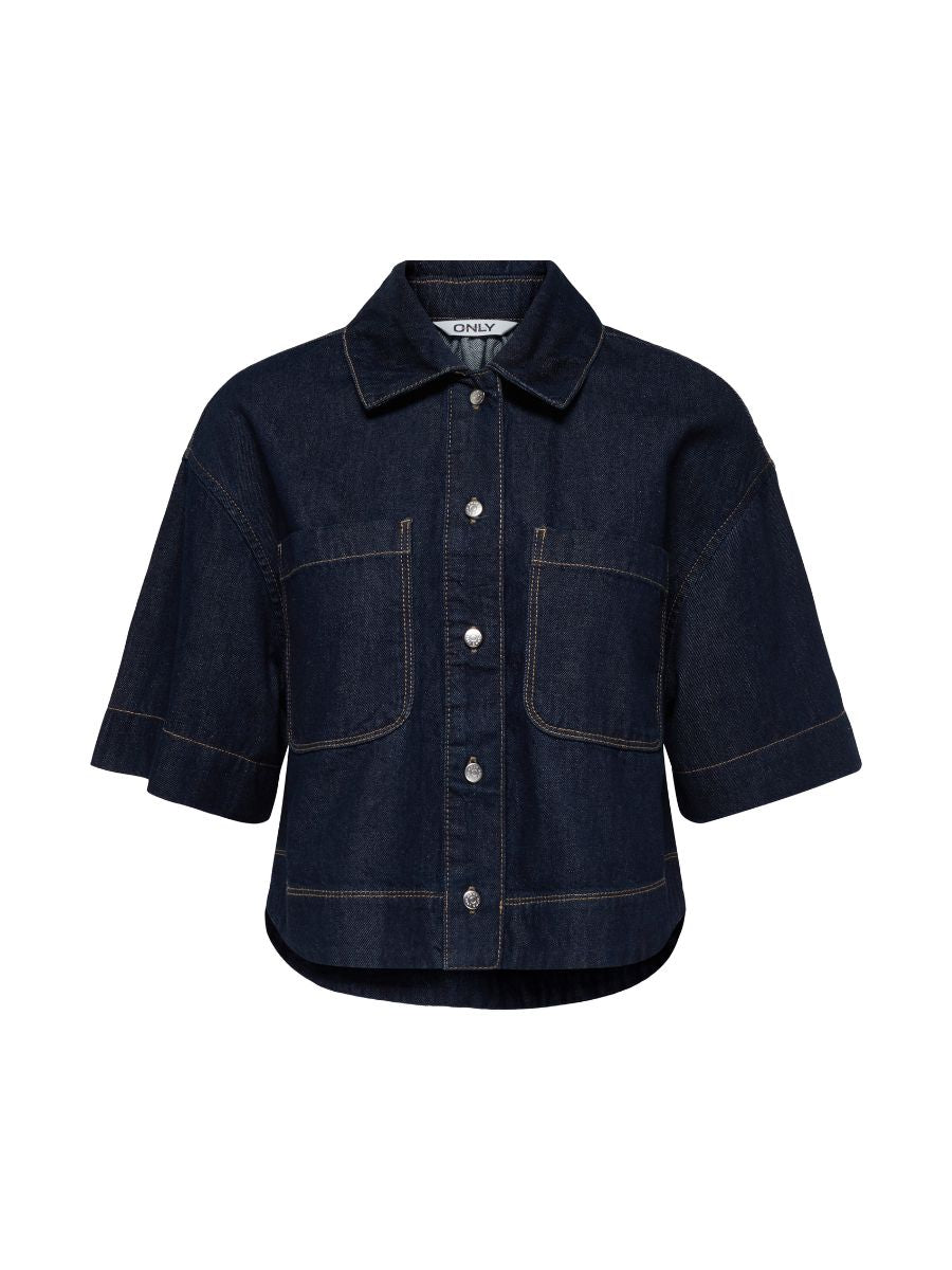 Only Cleo Life Cropped Denim Shirt