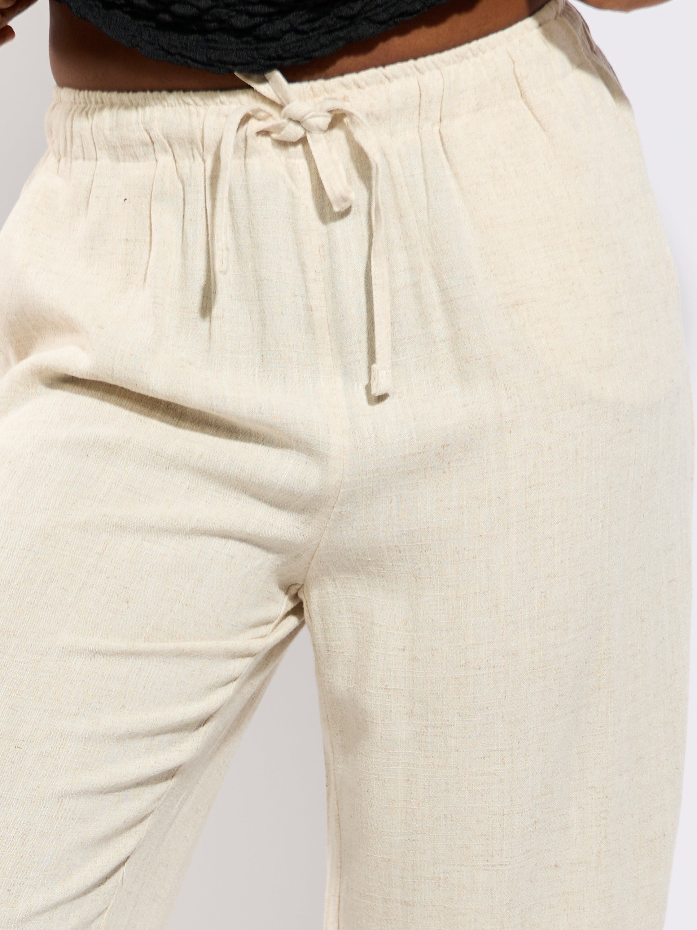 Siesta Pull-Up Linen Pant