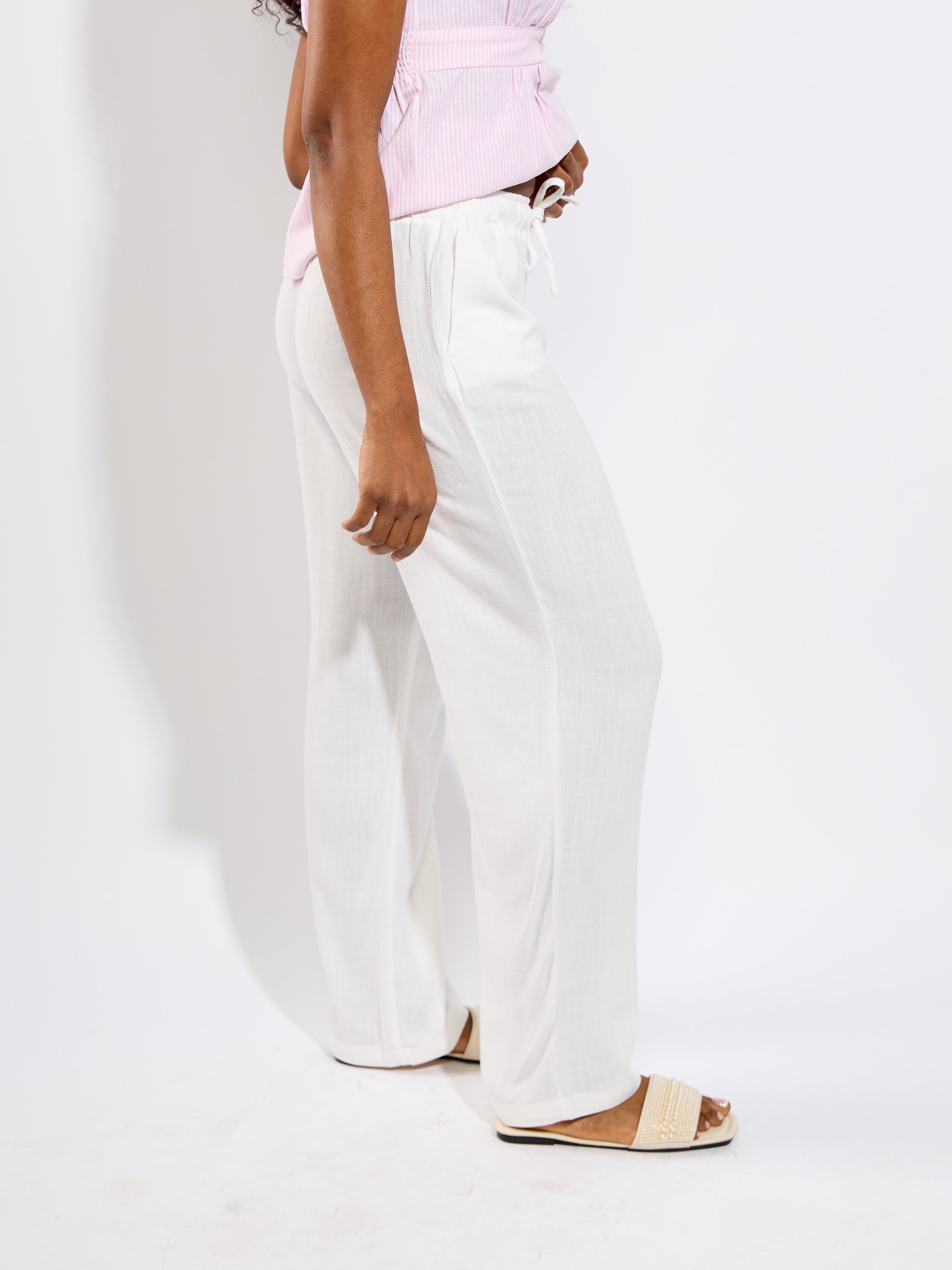 Siesta Pull-Up Linen Pant