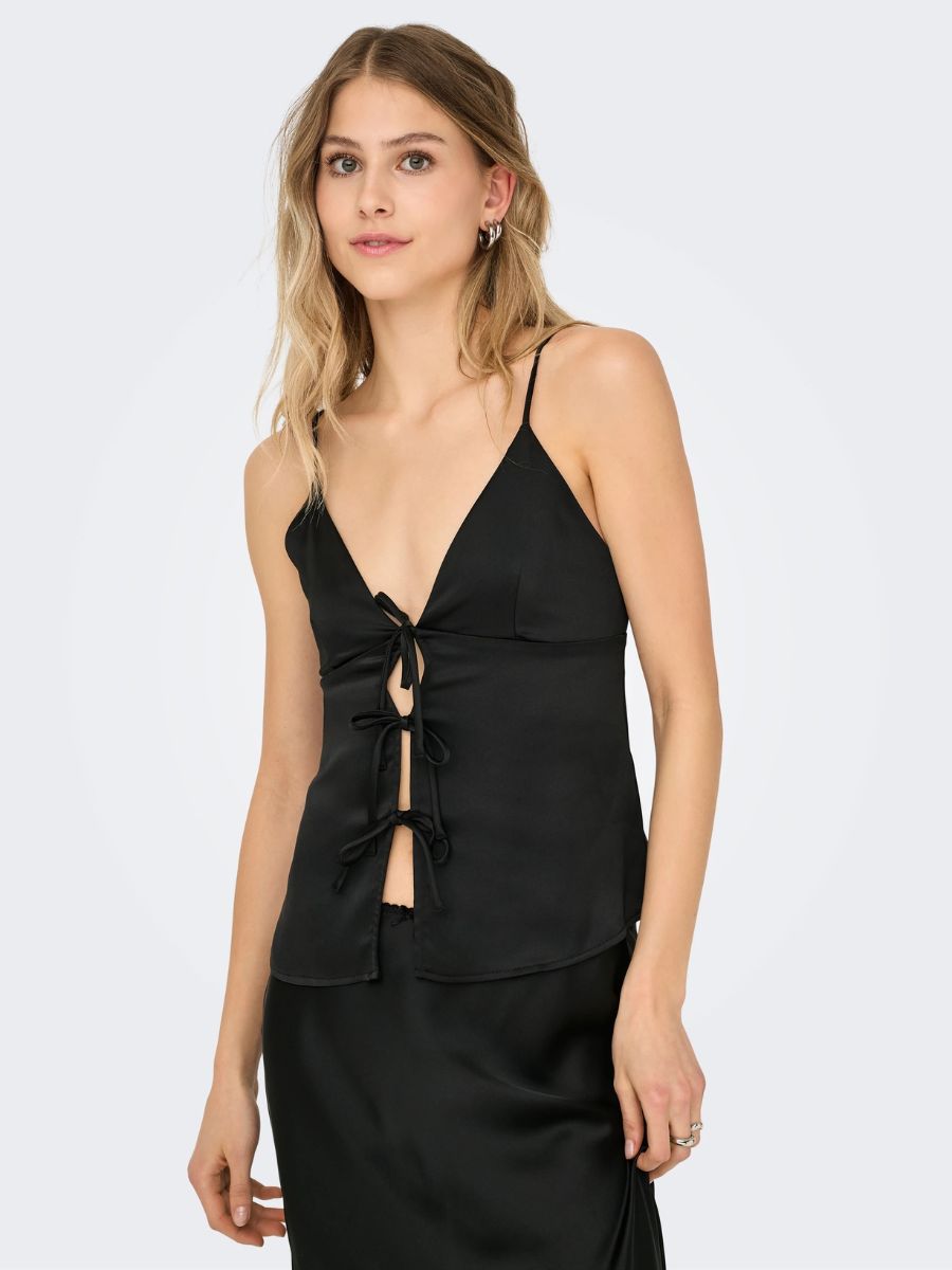 Jenny Life Satin Tie Top