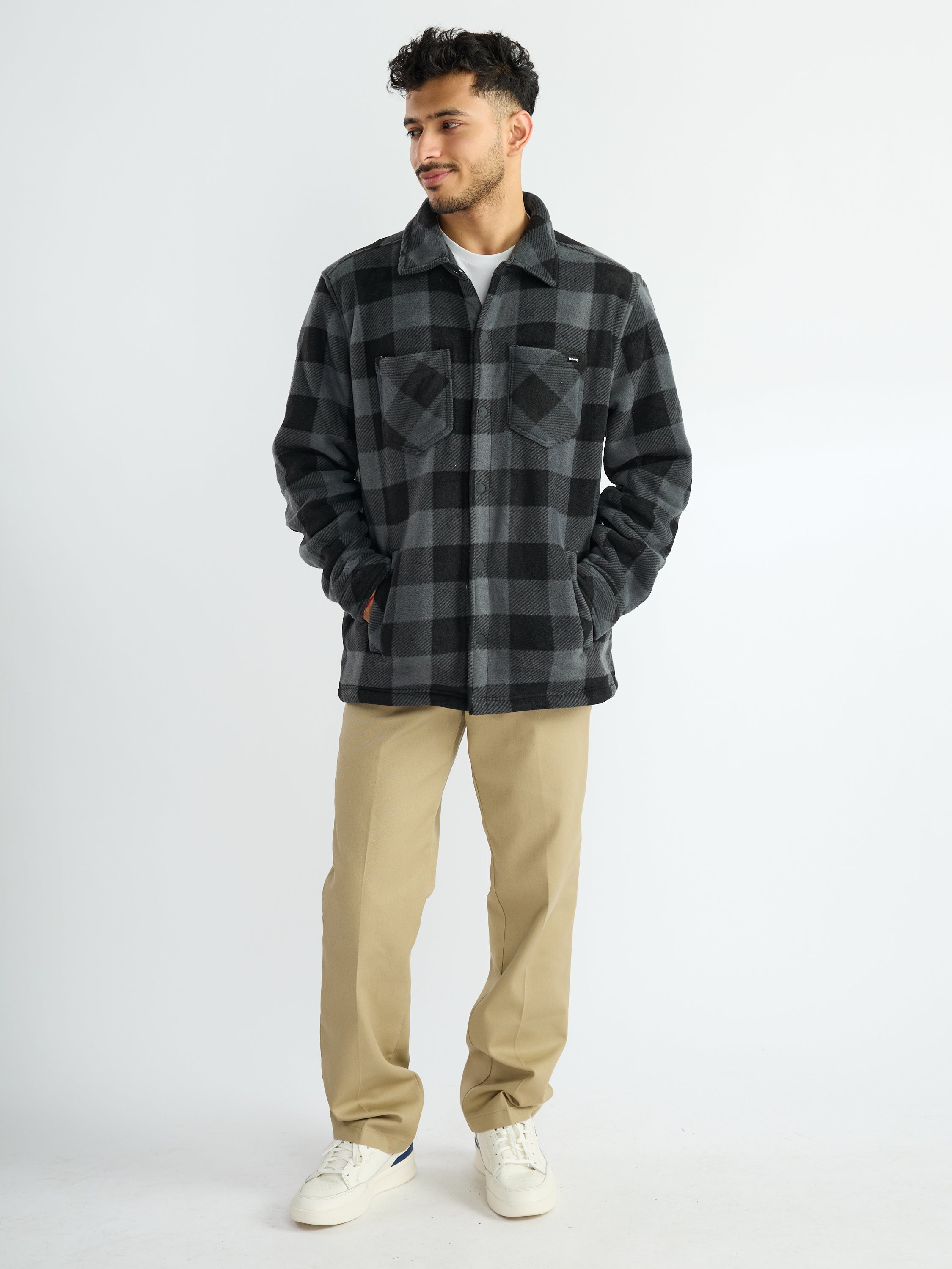 Hurley Micro Fleece Bonded Sherpa Shacket
