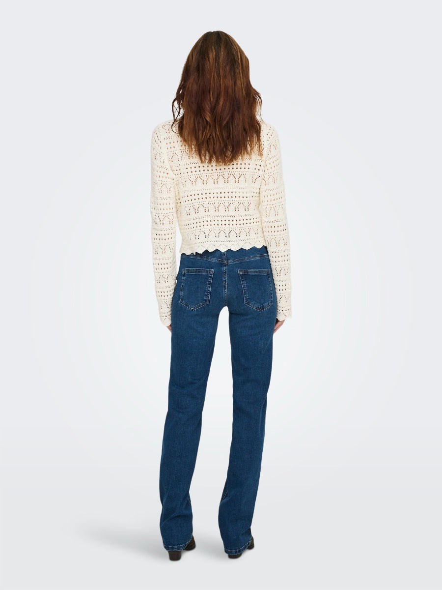 Elke Life Crochet Long Sleeve Top