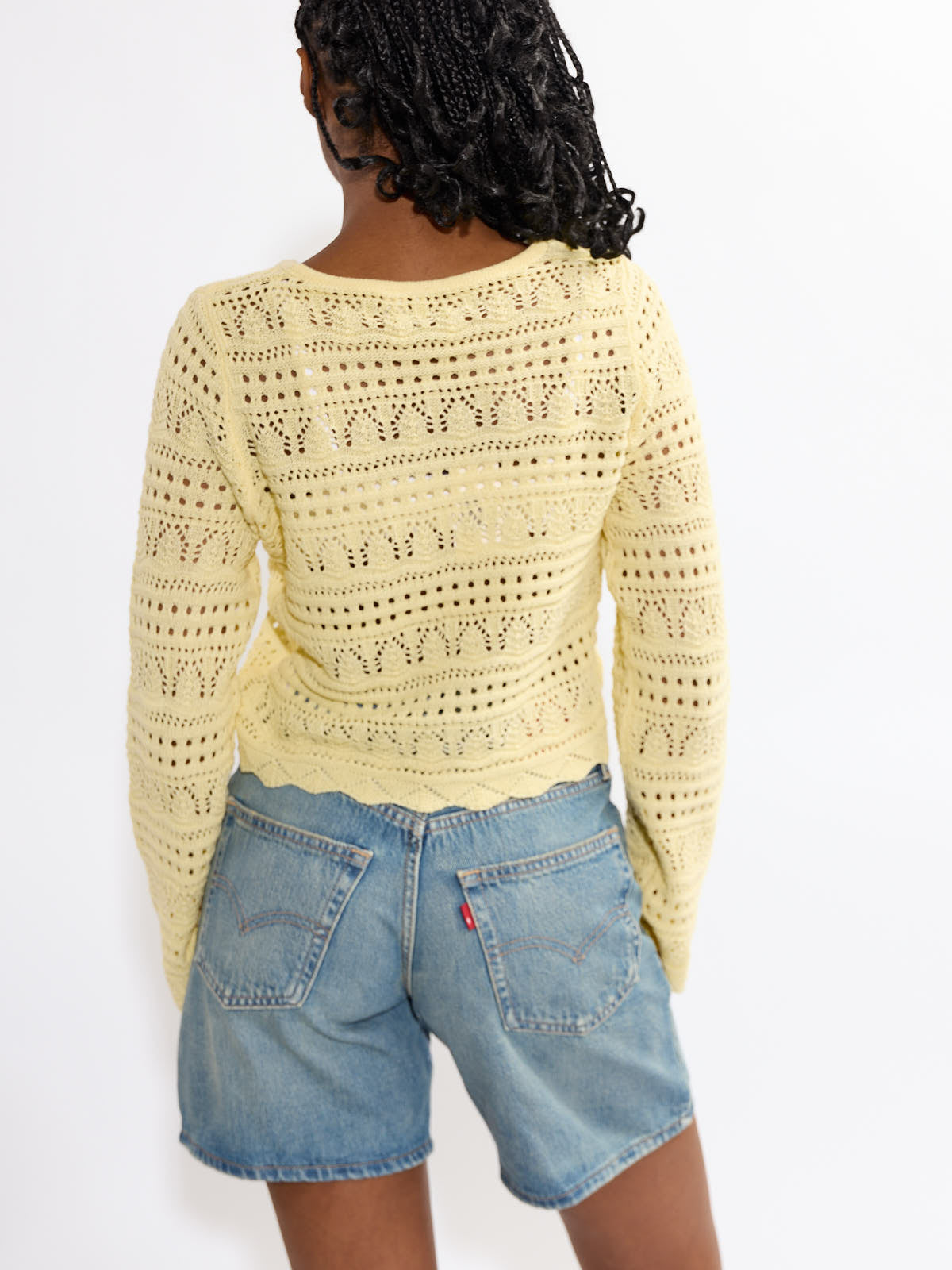 Elke Life Crochet Long Sleeve Top