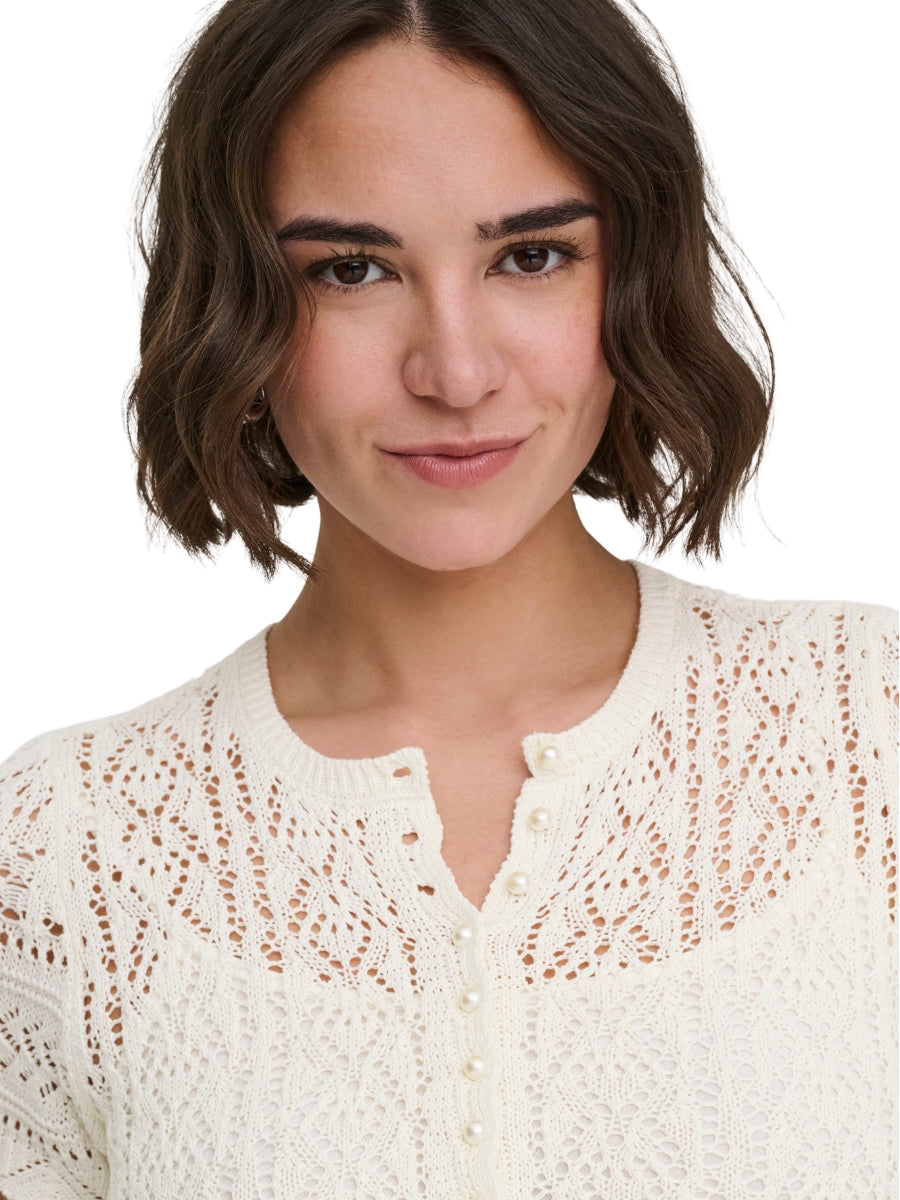 Elke Life Short Sleeve Pearl Cardigan