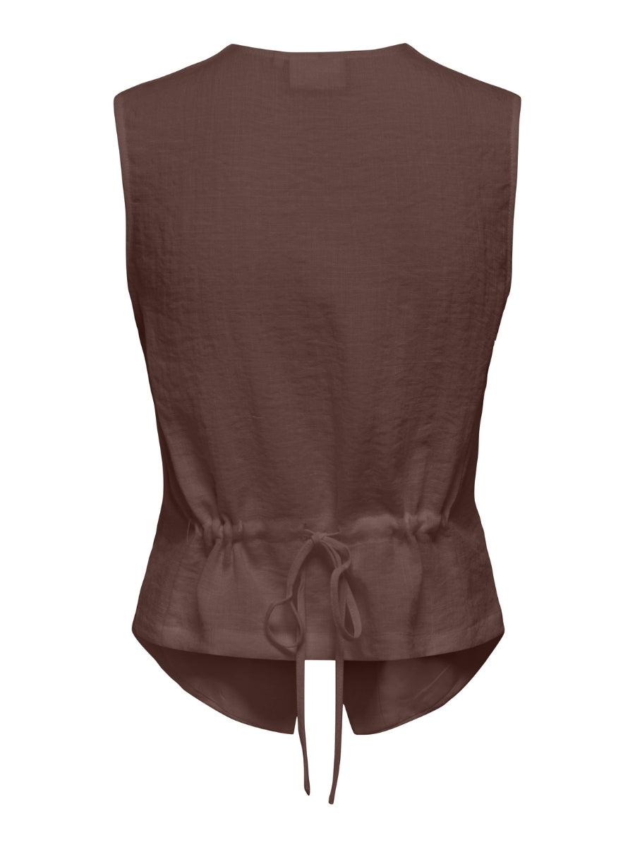 Only Ita Life Sleeveless Linen Look Vest