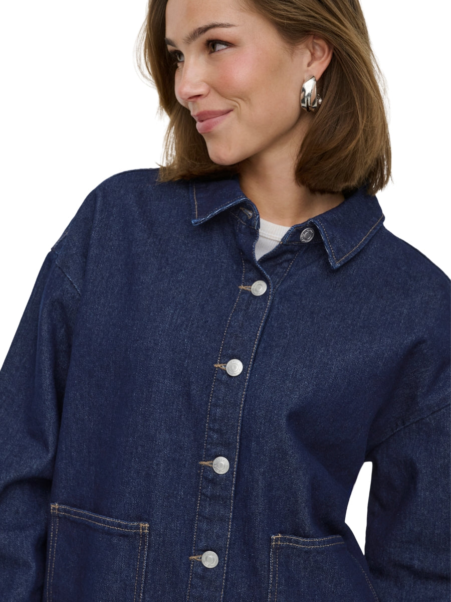 Only Lara Long Sleeve Denim Shacket