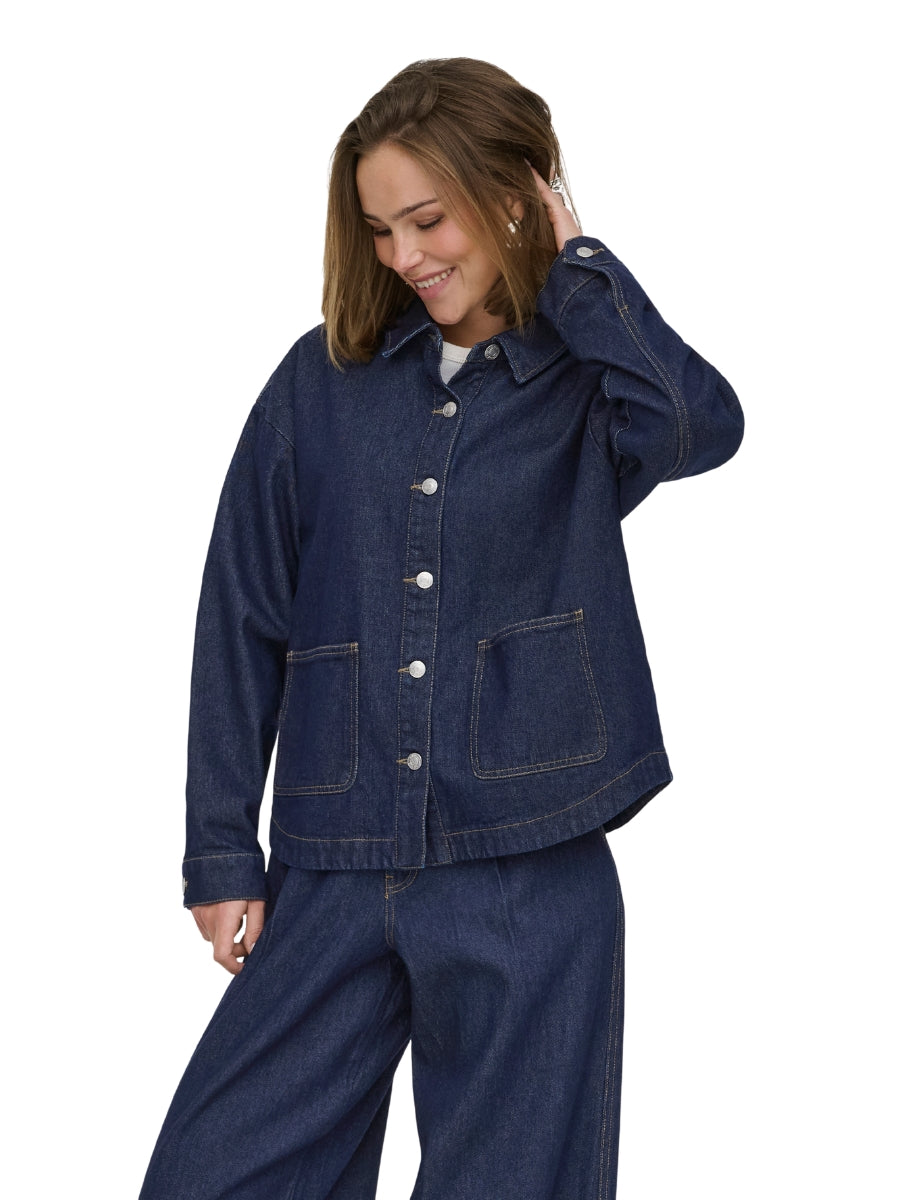 Only Lara Long Sleeve Denim Shacket