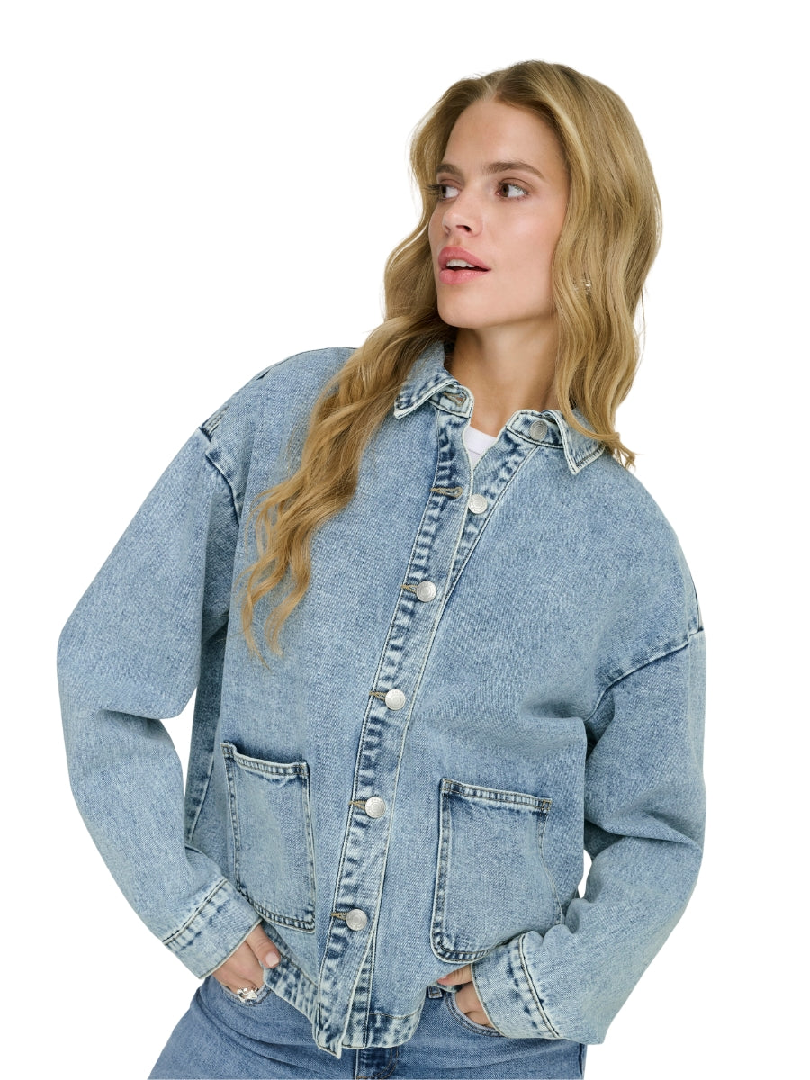 Only Lara Long Sleeve Denim Shacket