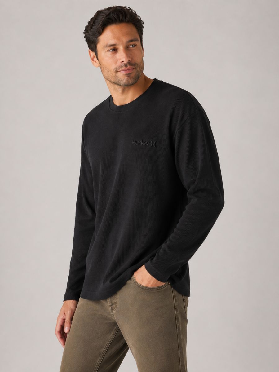 Hurley One & Only Long Sleeve Thermal Crewneck