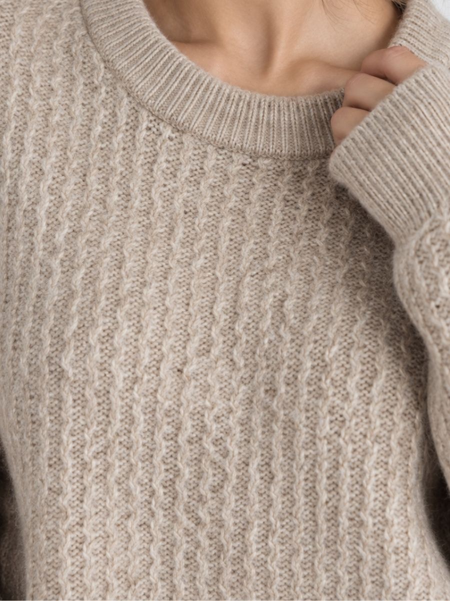 Ane O-Neck Knit Dress