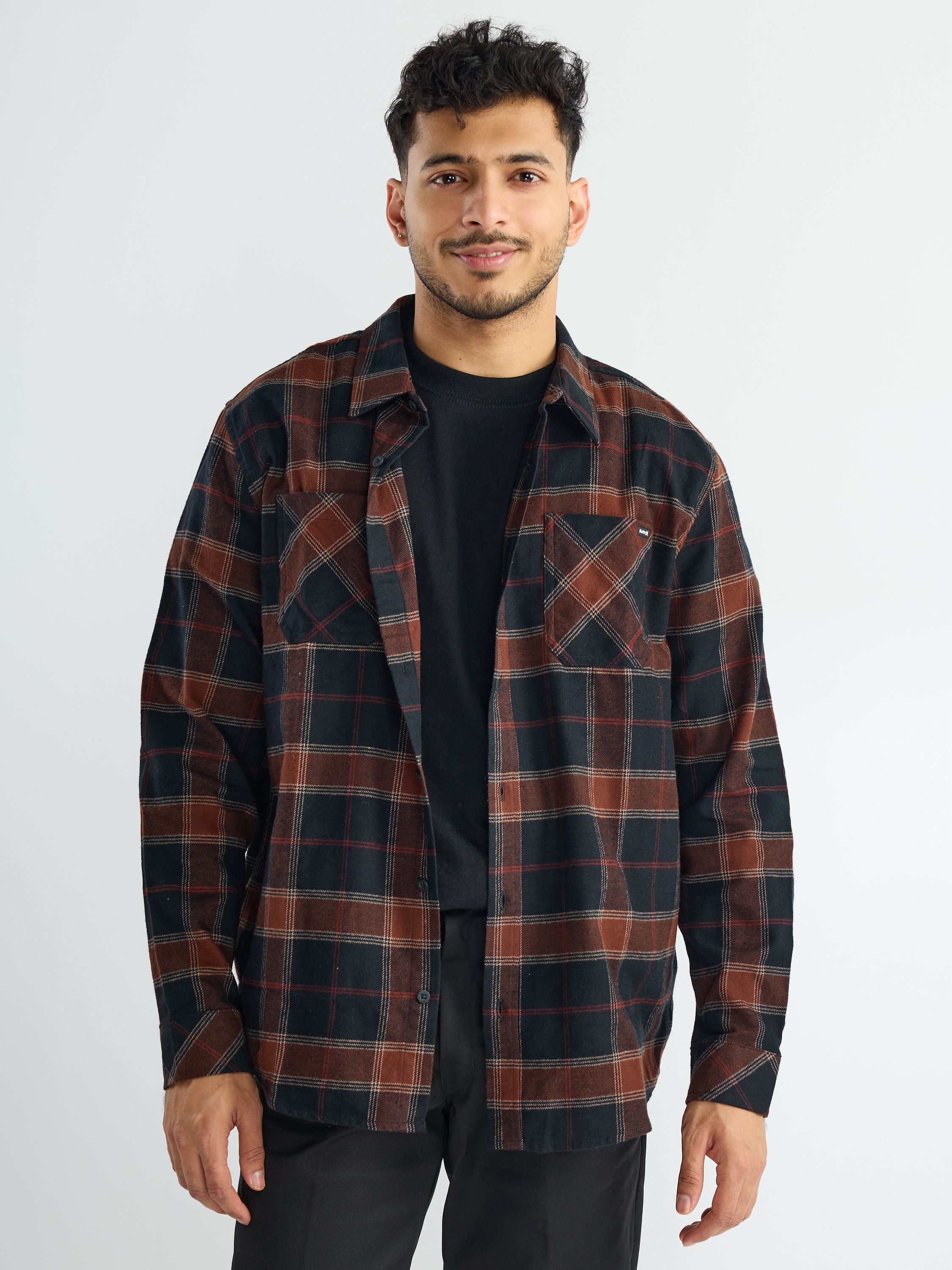 Hurley Long Sleeve Flannel Shirt
