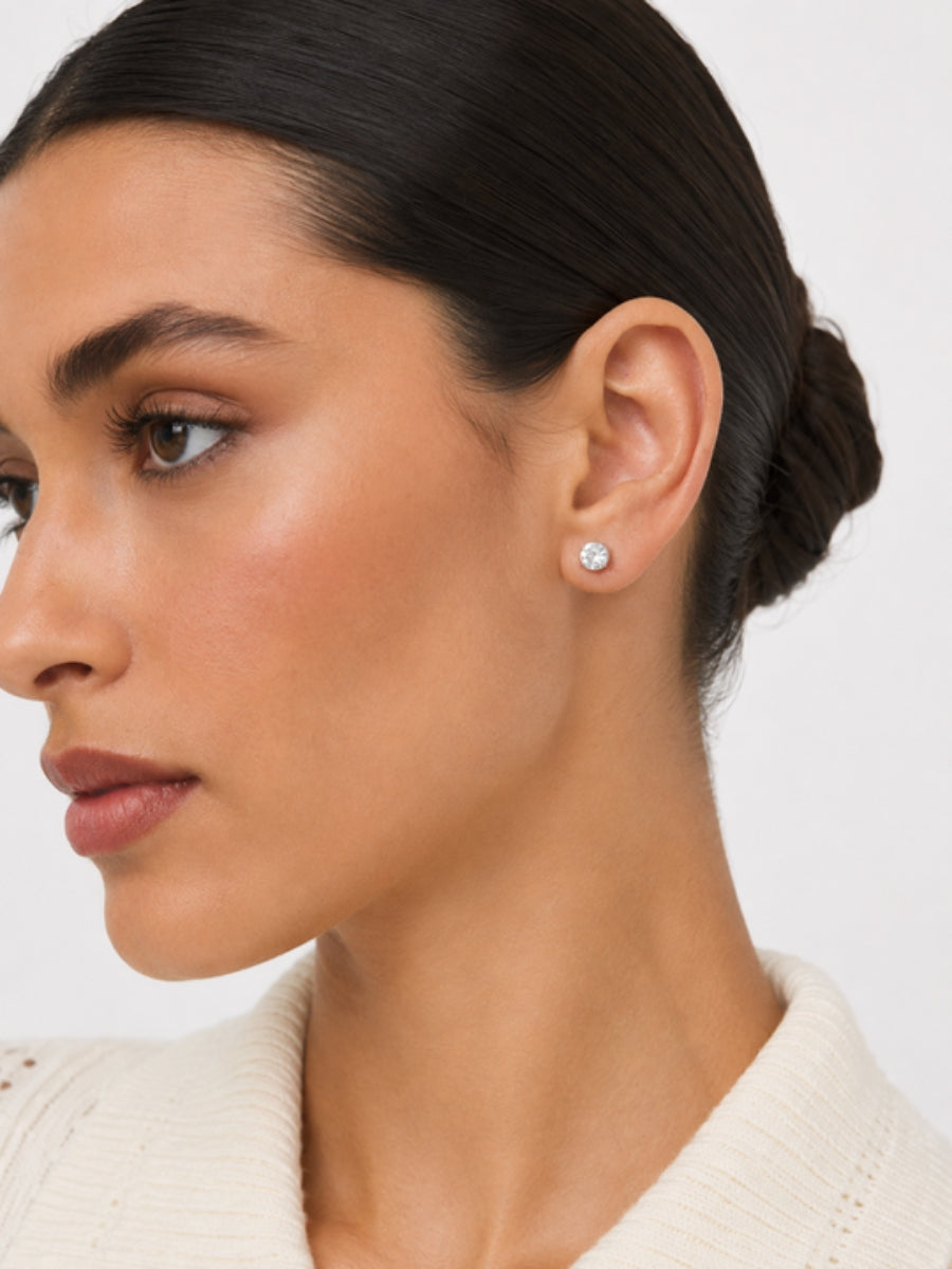 CZ Studded Earrings