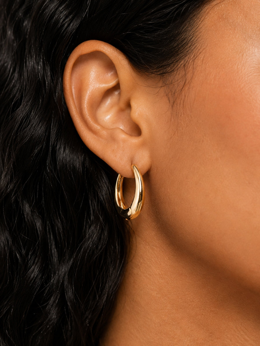 Teardrop Hoop Earrings