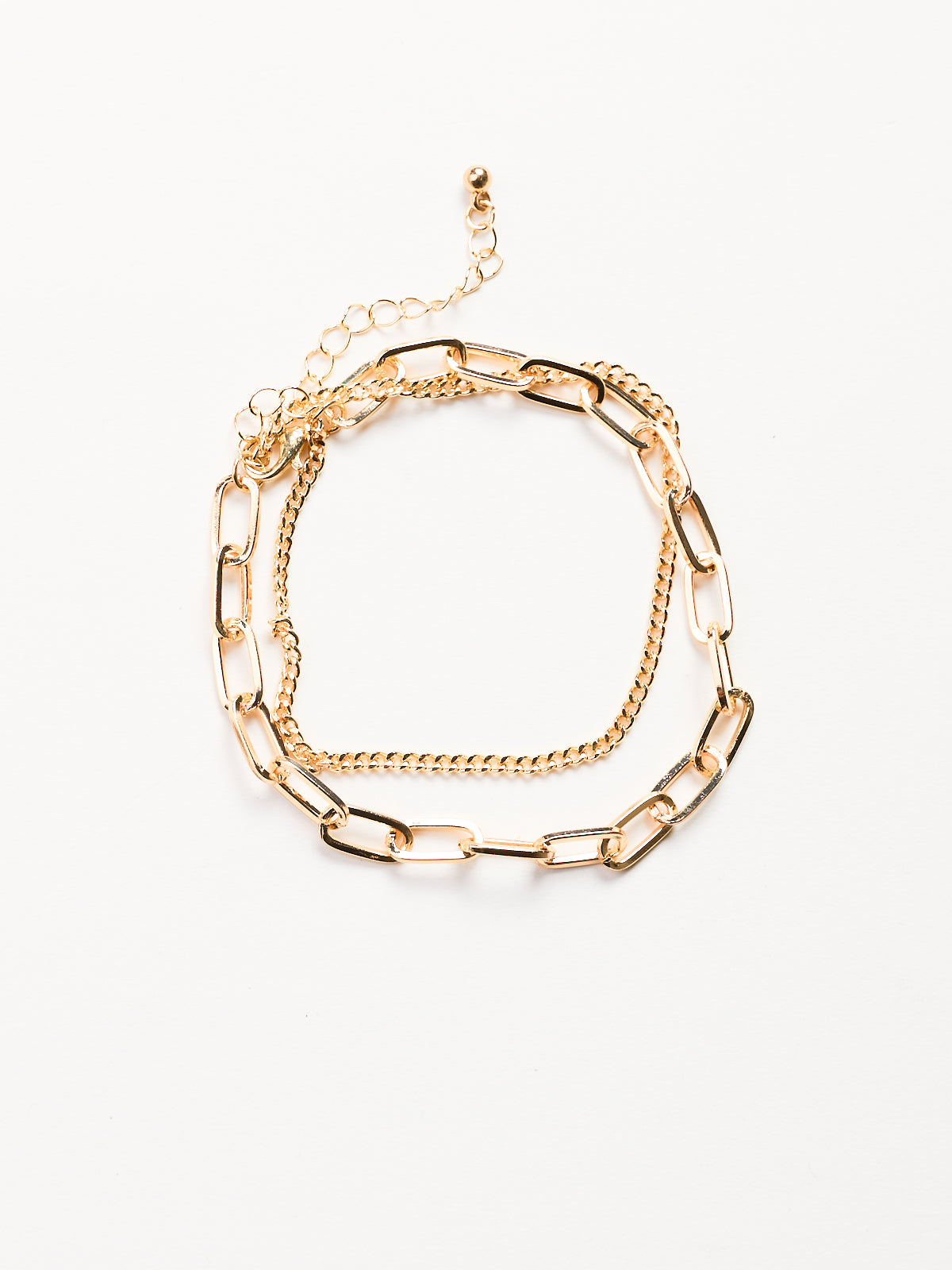 Paperclip Chain Layer Bracelet