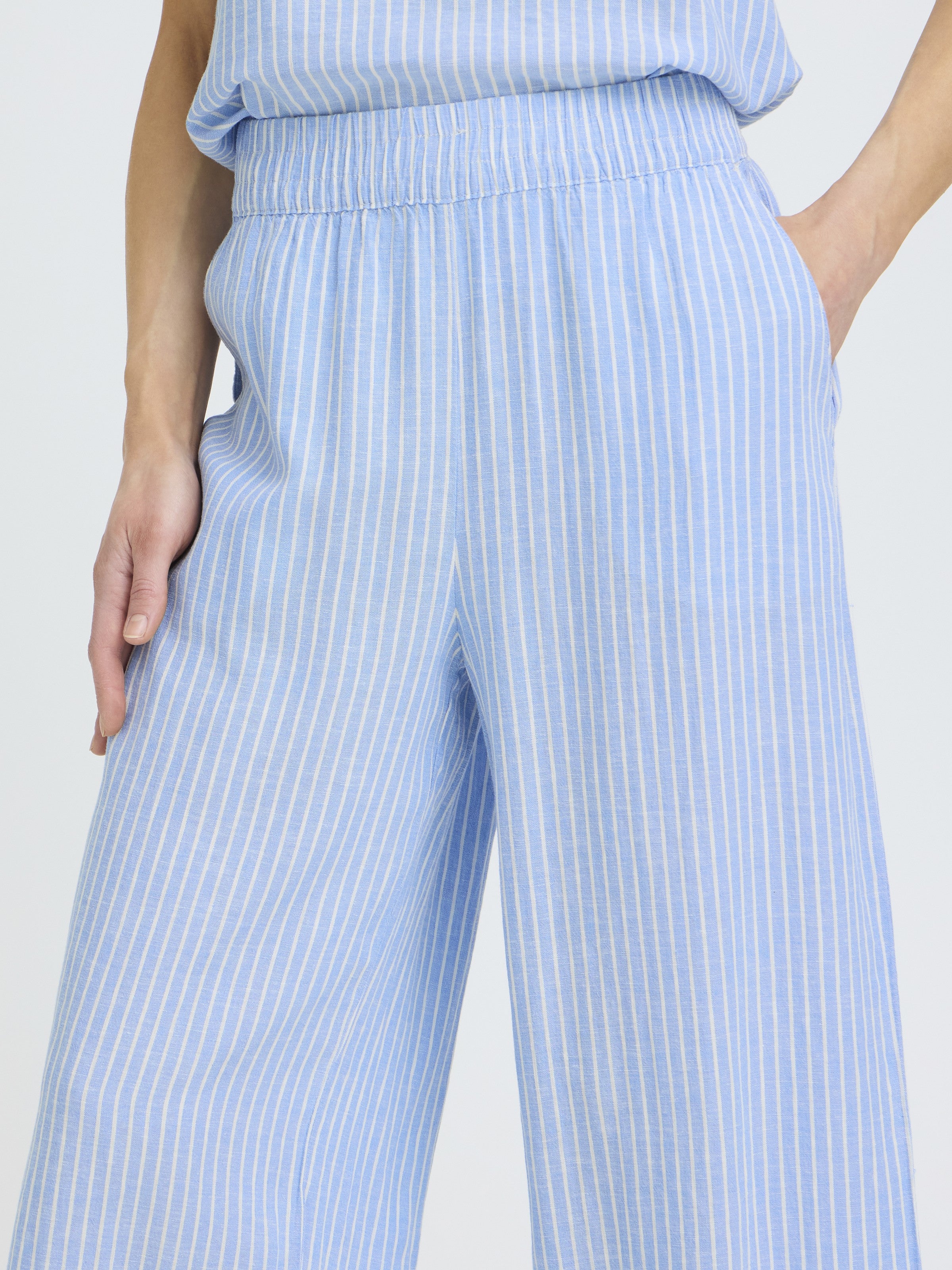 B.Young Falakka Linen Blend Crop Pant