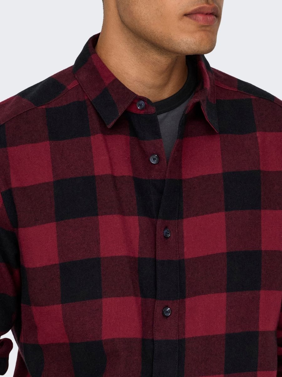 Only & Sons Gudmund Long Sleeve Check Shirt