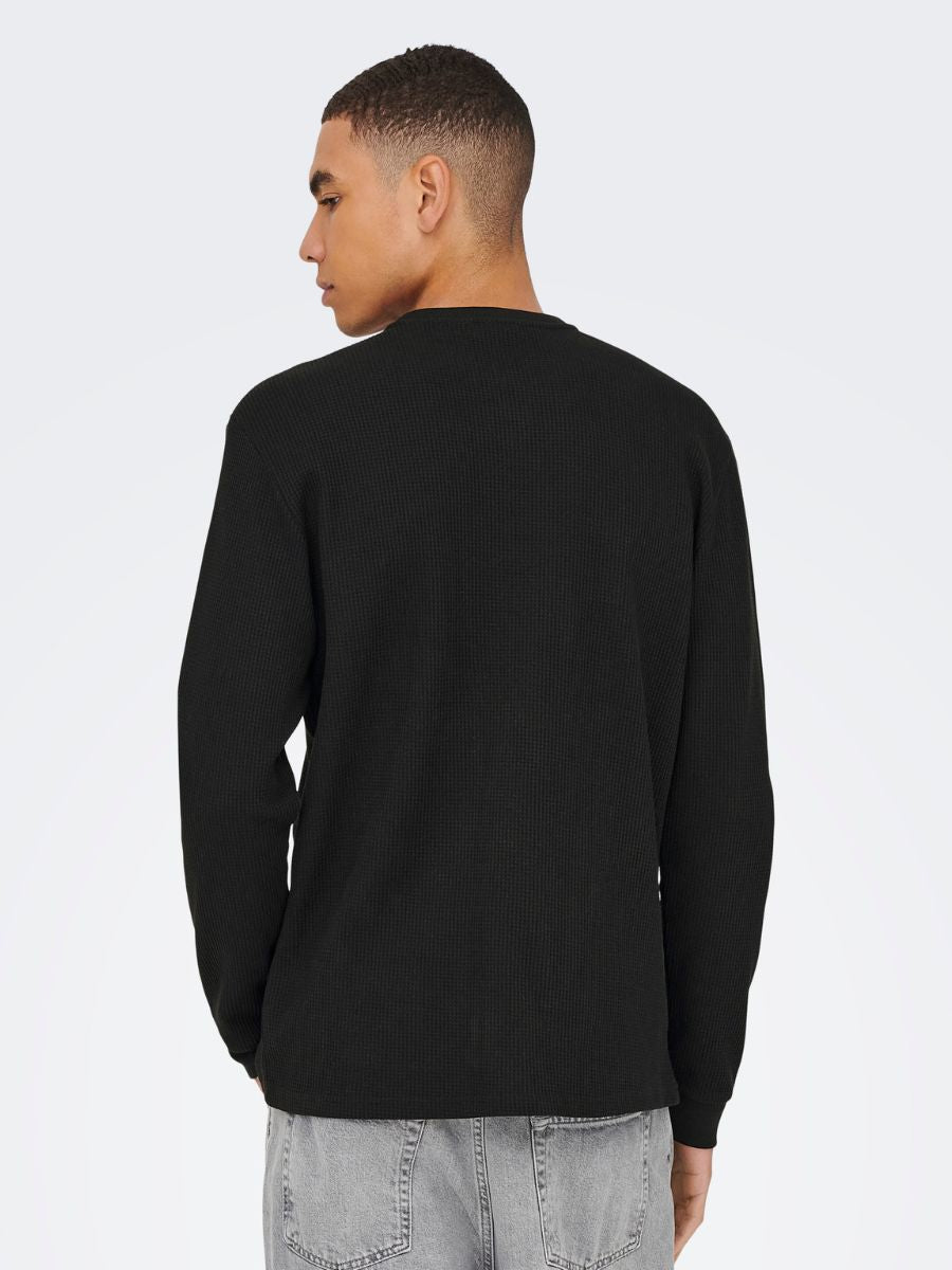 Only & Sons Tobie Henley Long Sleeve Tee