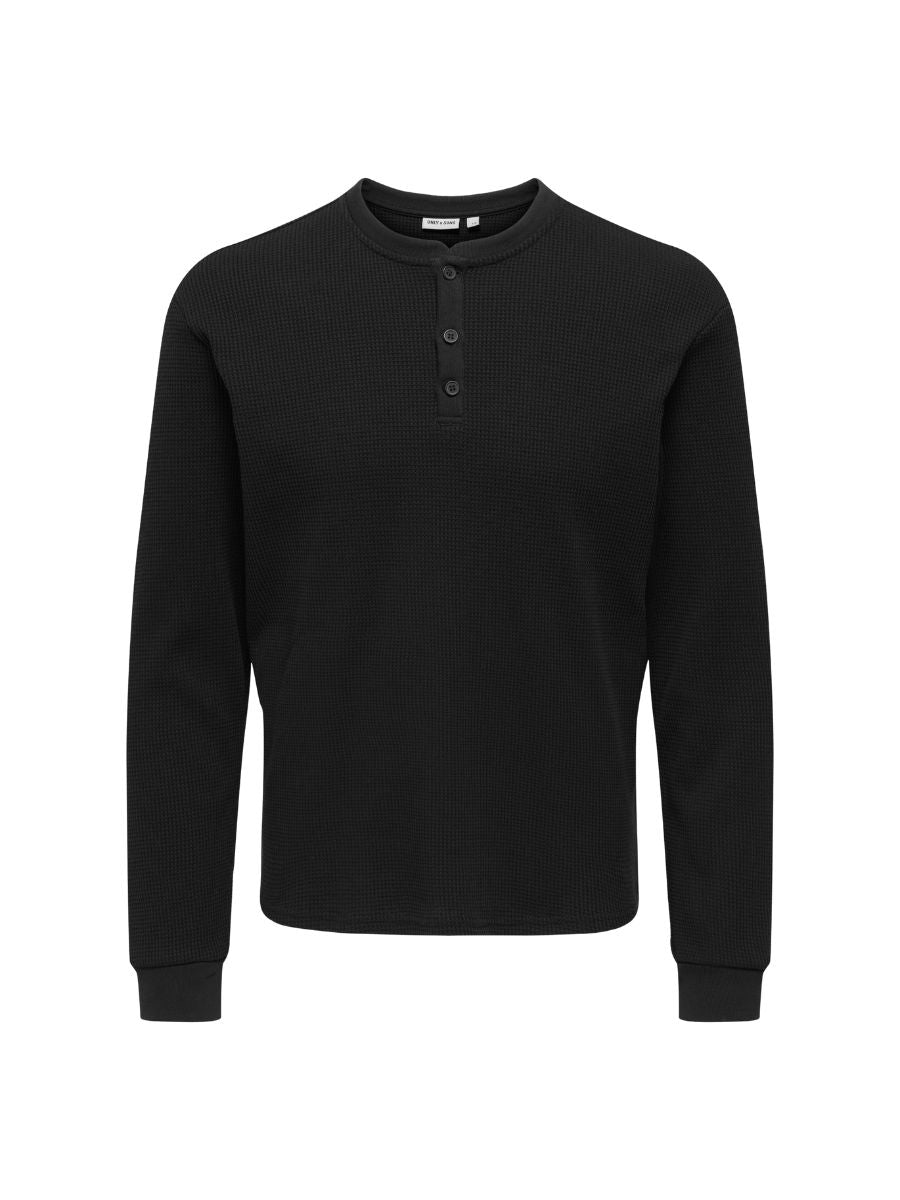 Only & Sons Tobie Henley Long Sleeve Tee