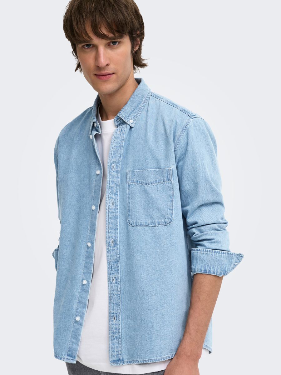 Only & Sons Orson Regular Denim Shirt