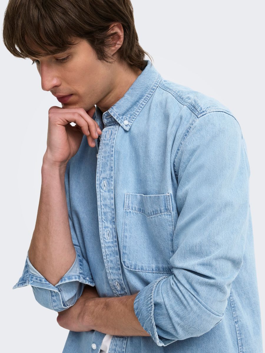 Only & Sons Orson Regular Denim Shirt