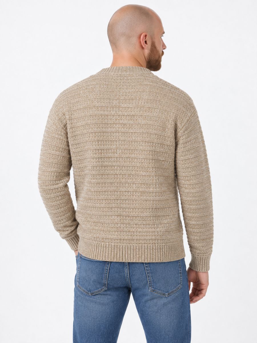 Walter Textured Crew Neck Sweater