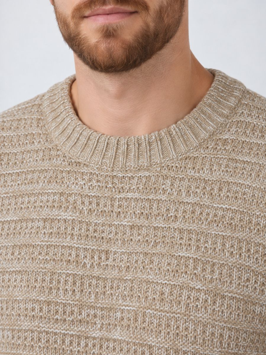 Walter Textured Crew Neck Sweater