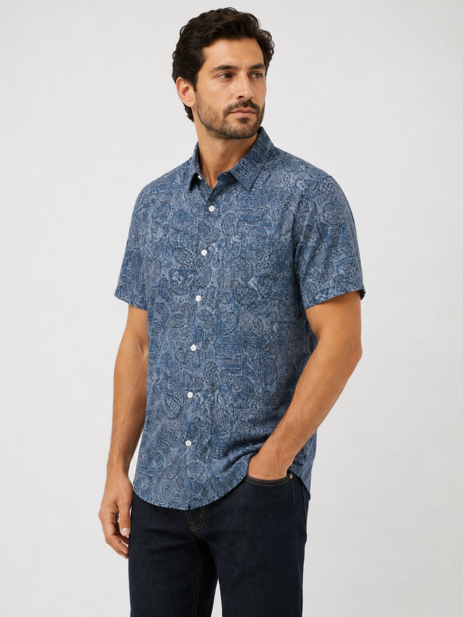 Jake Short Sleeve All Over Print Shirt