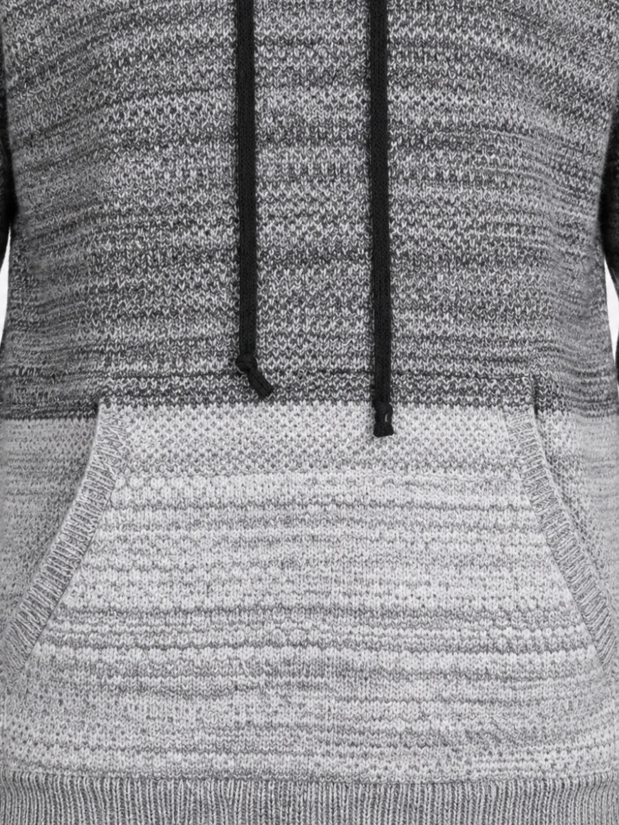 Men's Knit Two Tone Hoodie