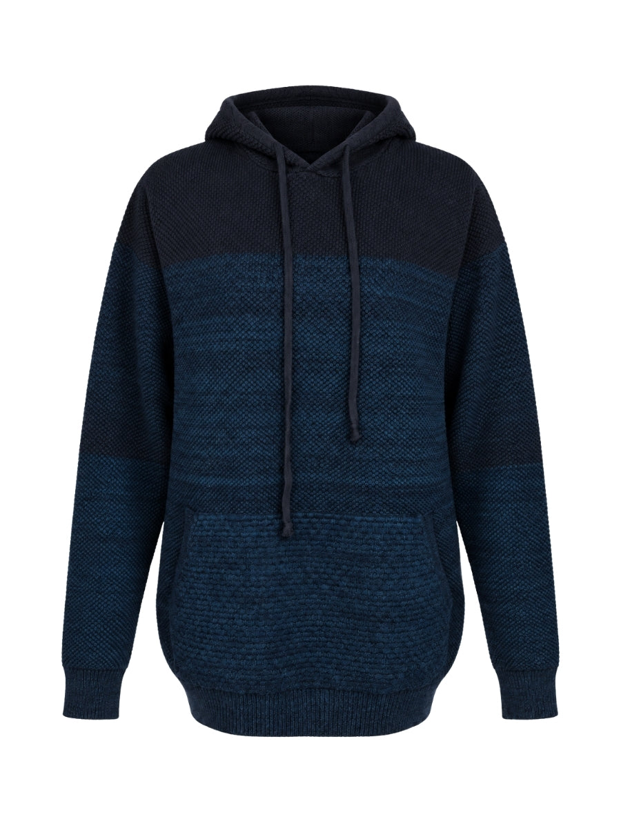 Men's Knit Two Tone Hoodie