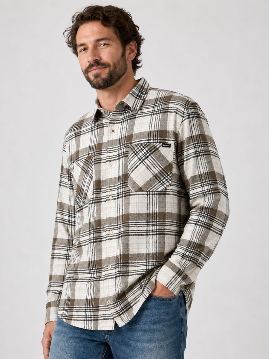 Hurley Charleston Flannel Button-Up Shirt