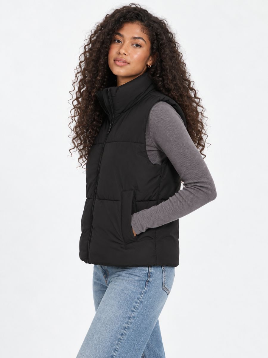 Noisy May Rosy Puffer Vest
