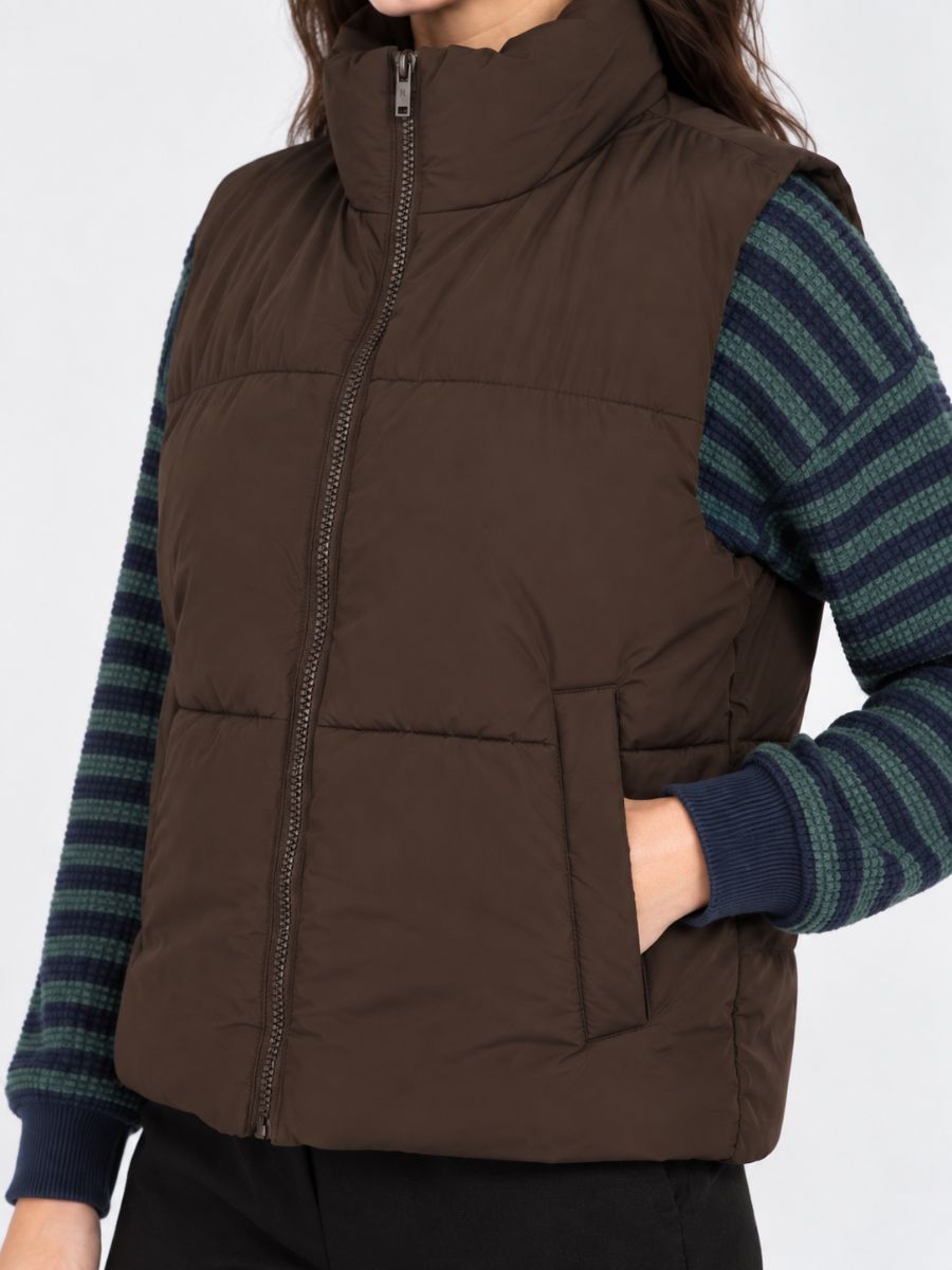 Noisy May Rosy Puffer Vest