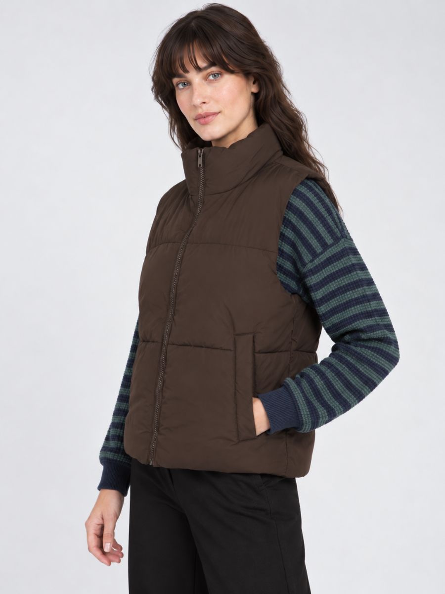 Noisy May Rosy Puffer Vest