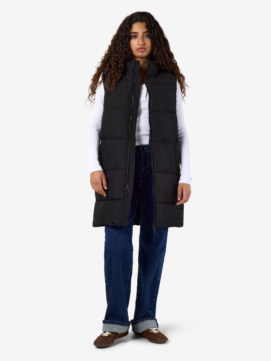 Noisy May Rosy Long Puffer Vest