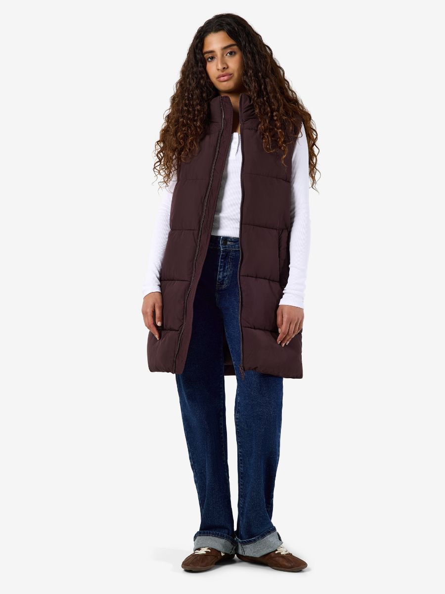 Noisy May Rosy Long Puffer Vest