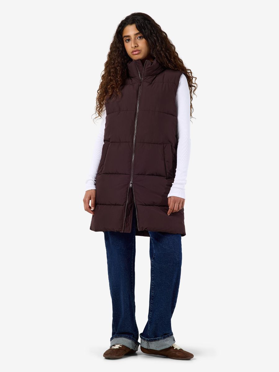 Noisy May Rosy Long Puffer Vest