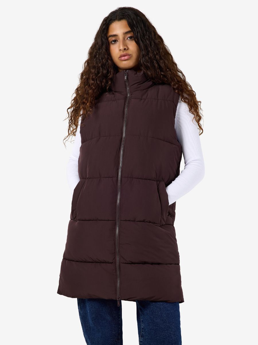 Noisy May Rosy Long Puffer Vest