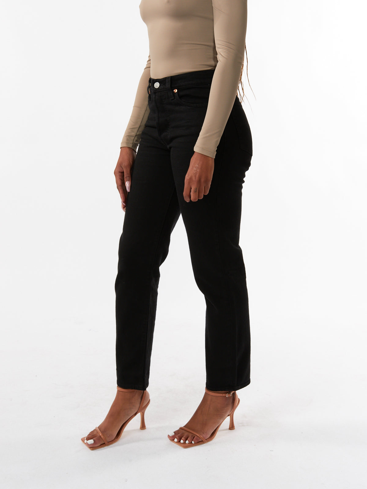 Levi's Wedgie Straight Jean Black Sprout