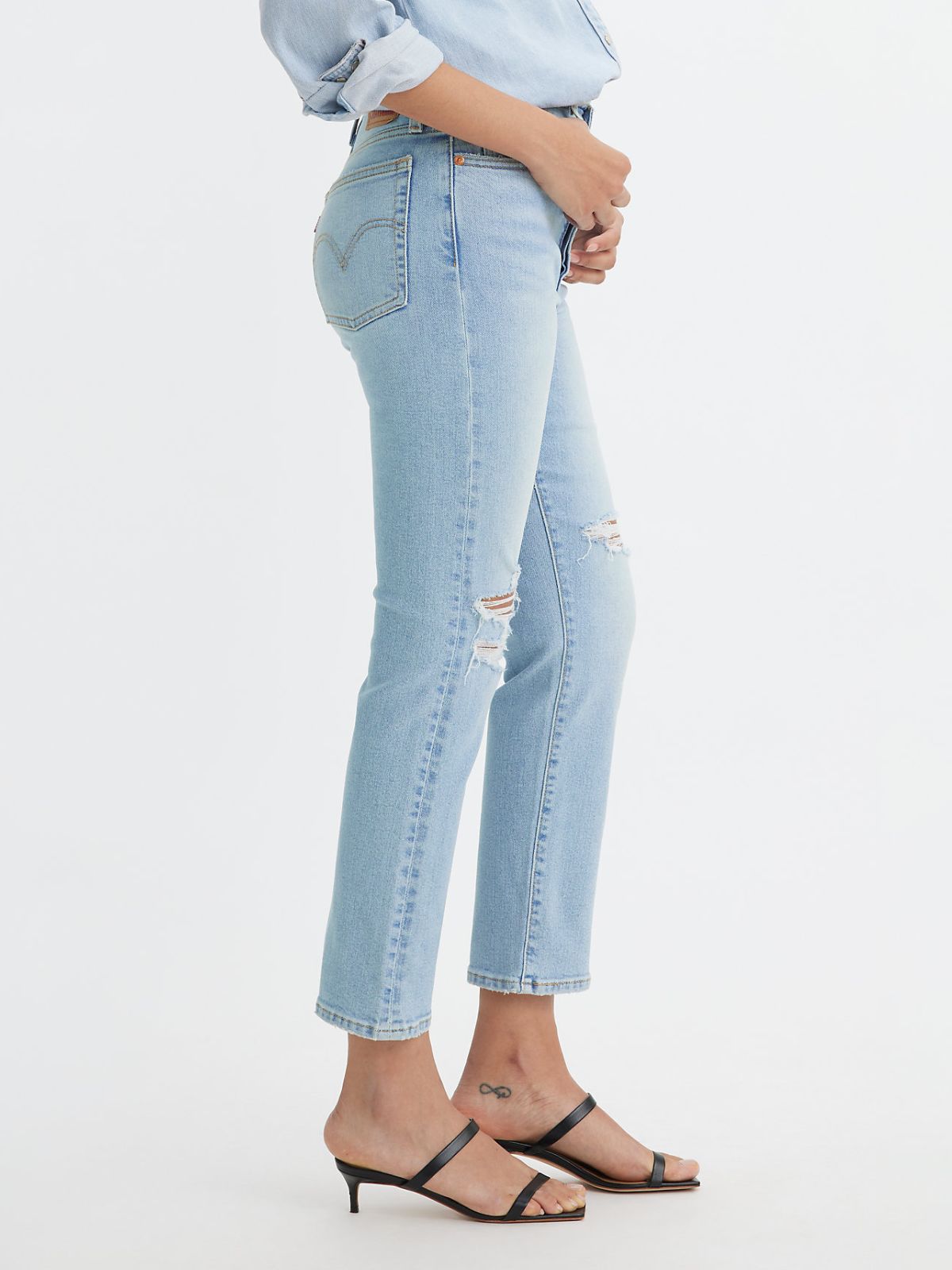 Levi's Wedgie Straight Struck By Lightning Jeans