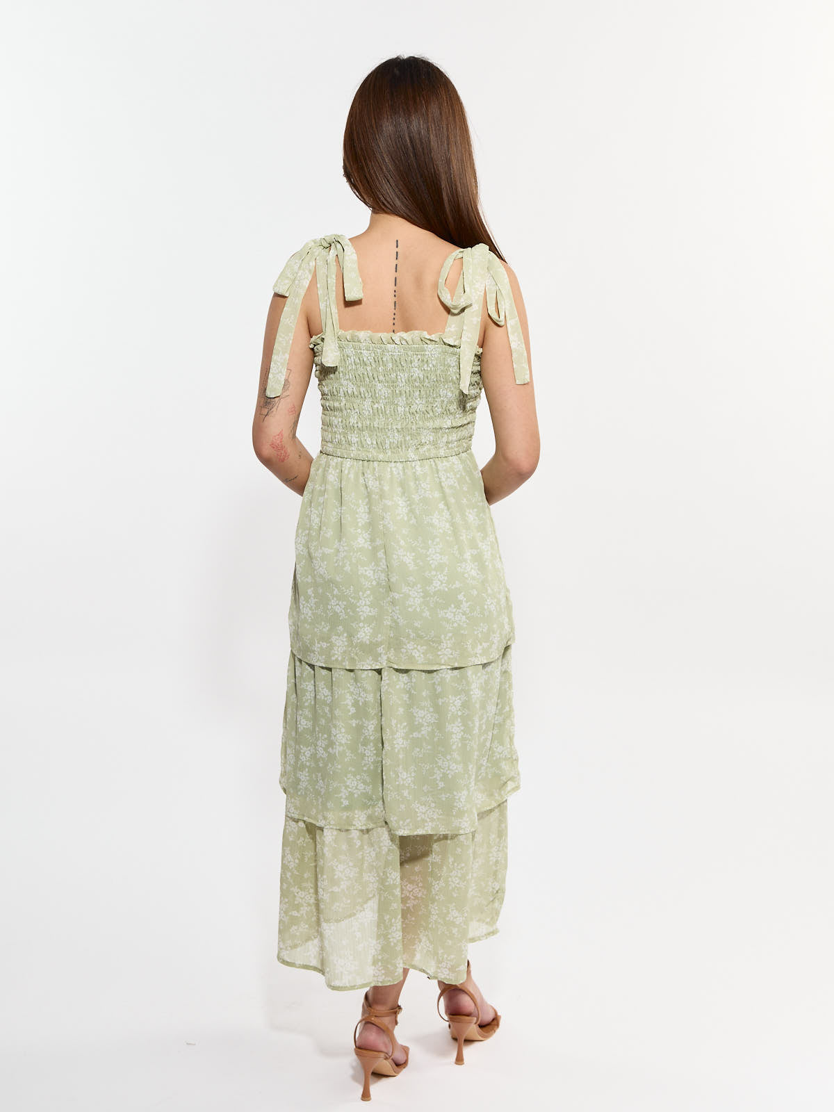 Julia Tiered Tie Strap Dress