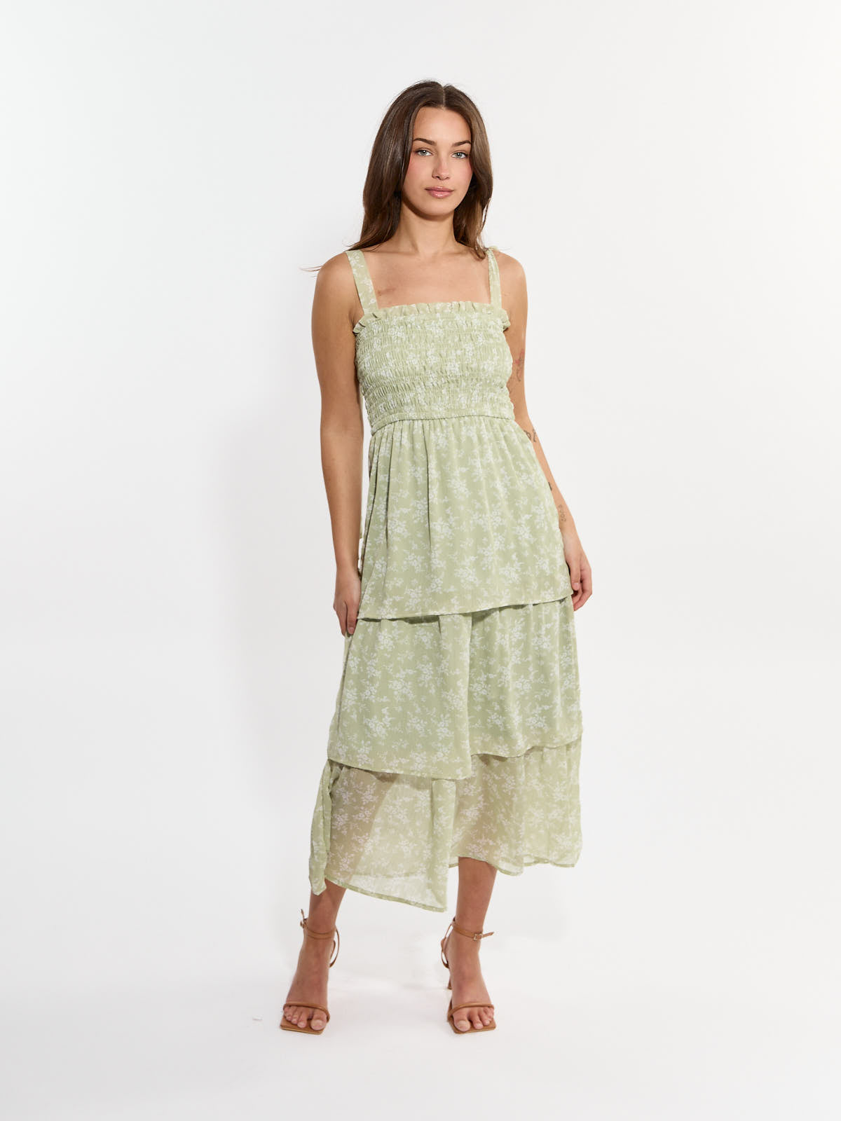 Julia Tiered Tie Strap Dress