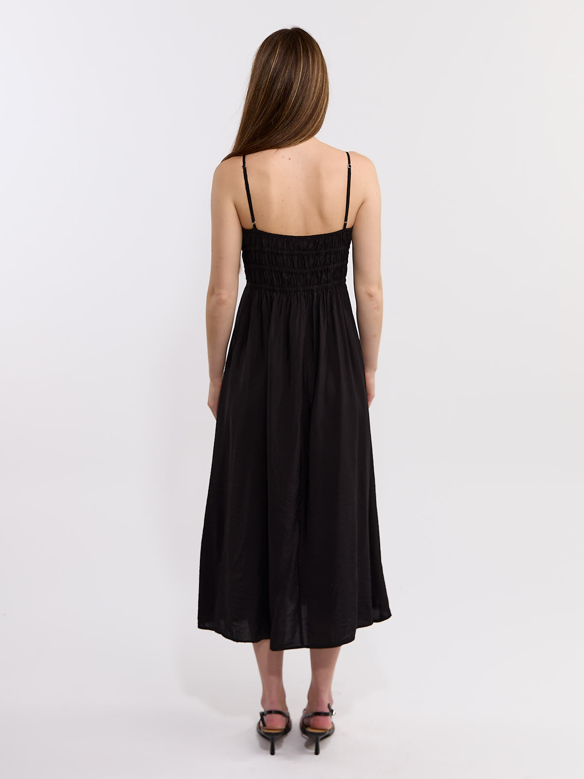 Maya Smocked Midi Dress