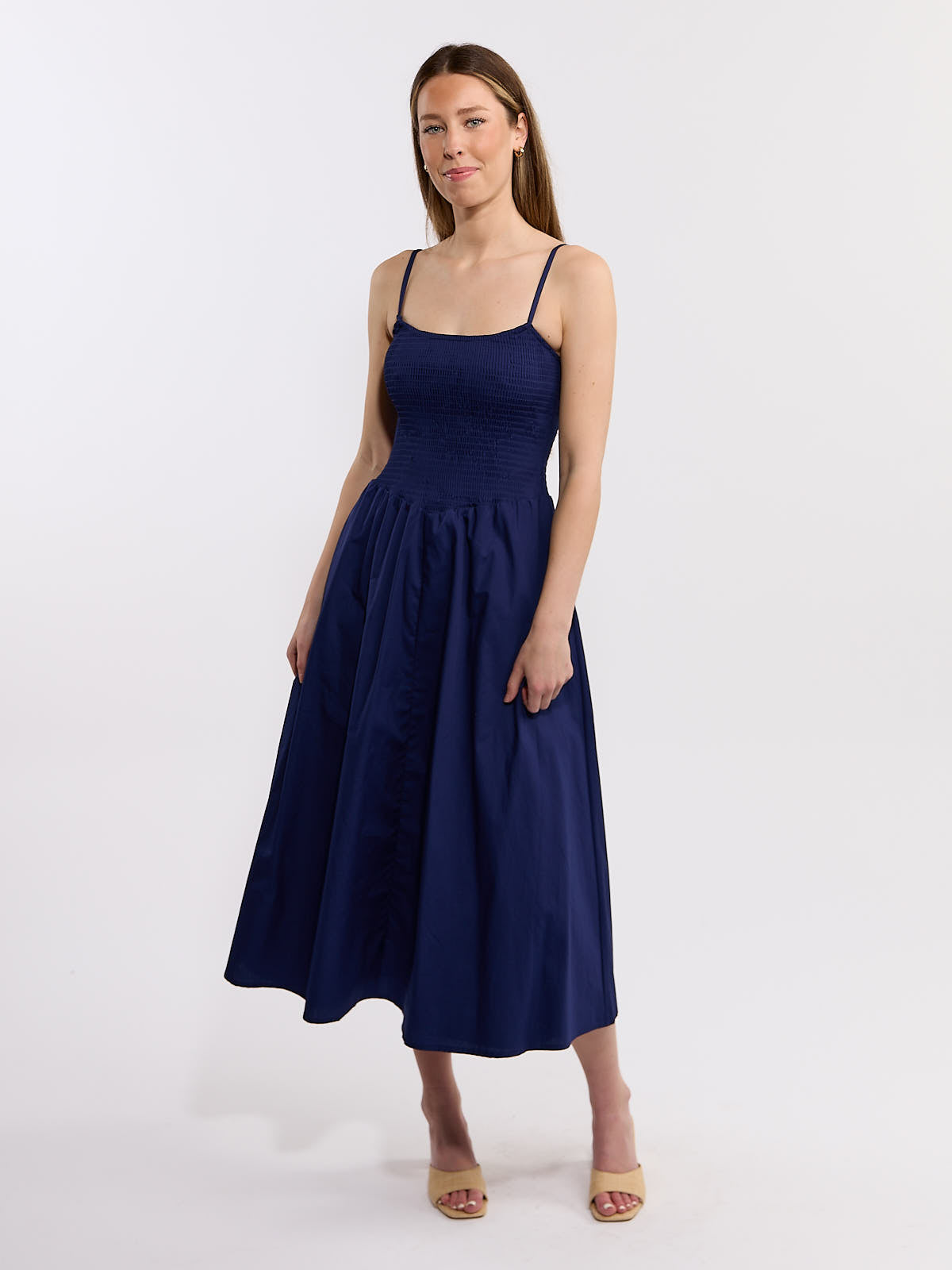 Mila Smocked Midi Dress